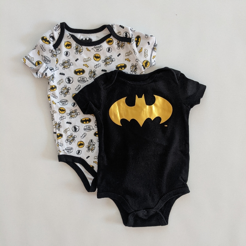 Bundle of 2 Batman Onesie Bodysuits